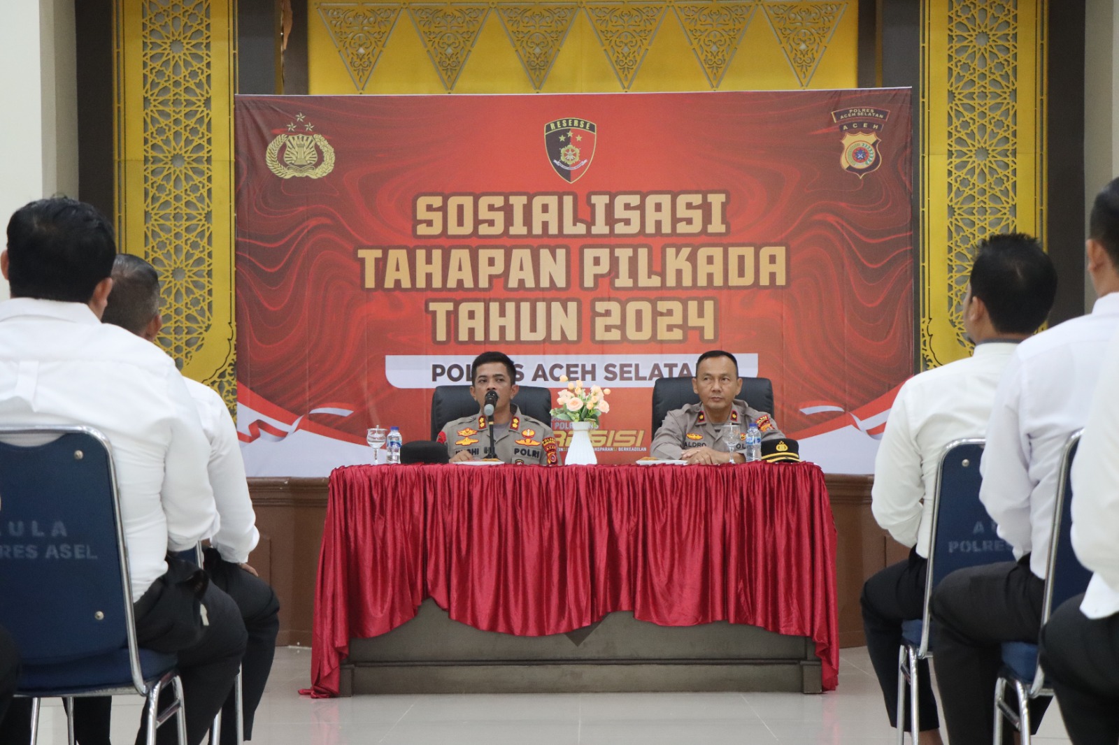 Polres Aceh Selatan Gelar Sosialisasi Tahapan Pilkada Serentak 2024