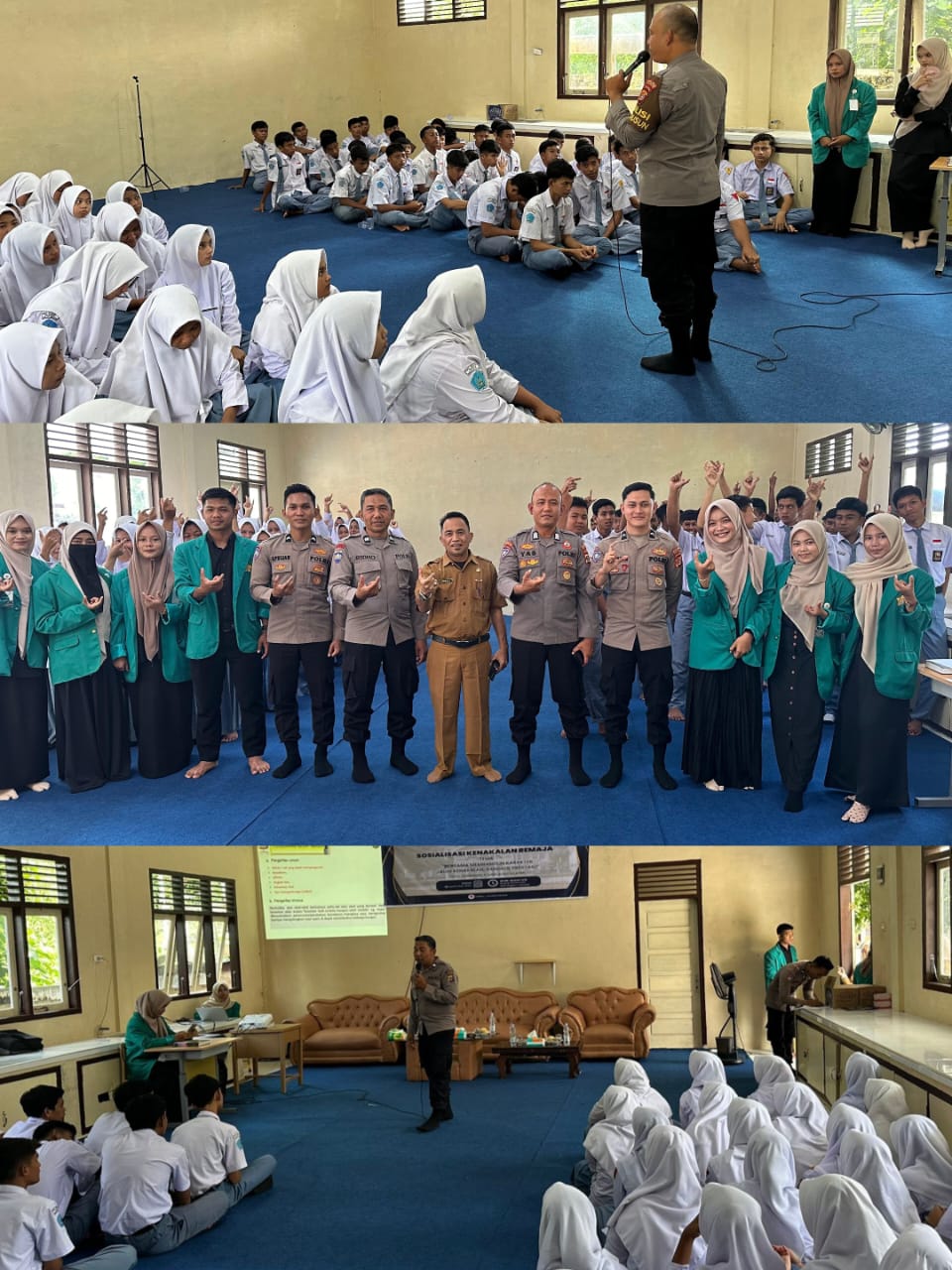 Kolaborasi Polres Aceh Selatan dan Mahasiswa USK Tingkatkan Disiplin Pelajar Melalui Saweu Sikula