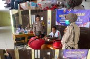 Satlantas Polres Aceh Selatan Gelar Bakti Kesehatan Gratis Untuk Pengemudi dan Penumpang, Sambut HUT Lalu Lintas Bhayangkara 69.