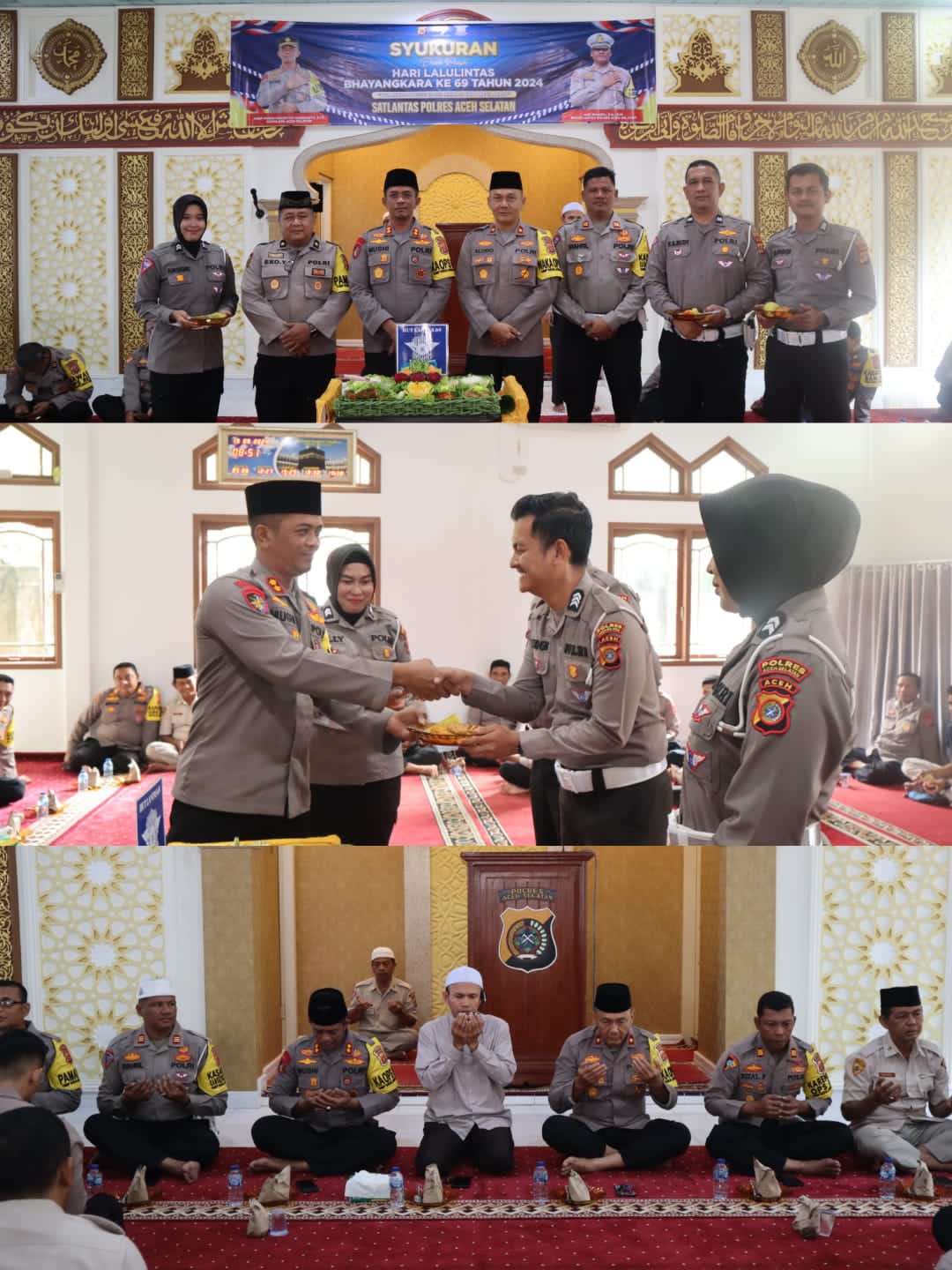 Polres Aceh Selatan Gelar Syukuran Hari Lalu Lintas Bhayangkara ke-69