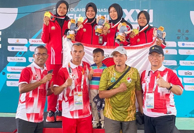Petanque Aceh Raih Emas di Beregu Putri PON XXI 2024, Optimis Tambah Medali