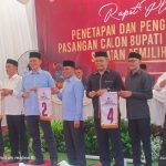 Pasangan Calon Bupati dan Calon Wakil Bupati Darmansah, S.Pd – Sudirman Mendapatkan Nomor Urut Satu