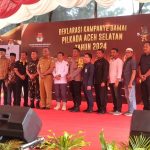 KIP Aceh Selatan Gelar Deklarasi Kampanye Damai Pilkada Aceh Selatan Tahun 2024 di Alun-alun Kota Tapaktuan