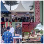 Gerakan Pangan Murah Dalam Rangka Dirgahayu TNI ke-79 Di Lapangan Sada Kata