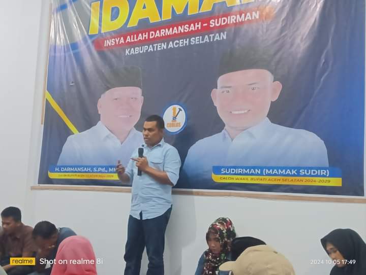 Tokoh Muda Kluet Raya “Abdullah Sira” Siap Pasang Badan Untuk Menangkan Pasangan IDAMAN