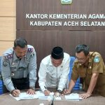 Rutan Tapaktuan dan Kemenag Aceh Selatan Teken MOU Kerjasama