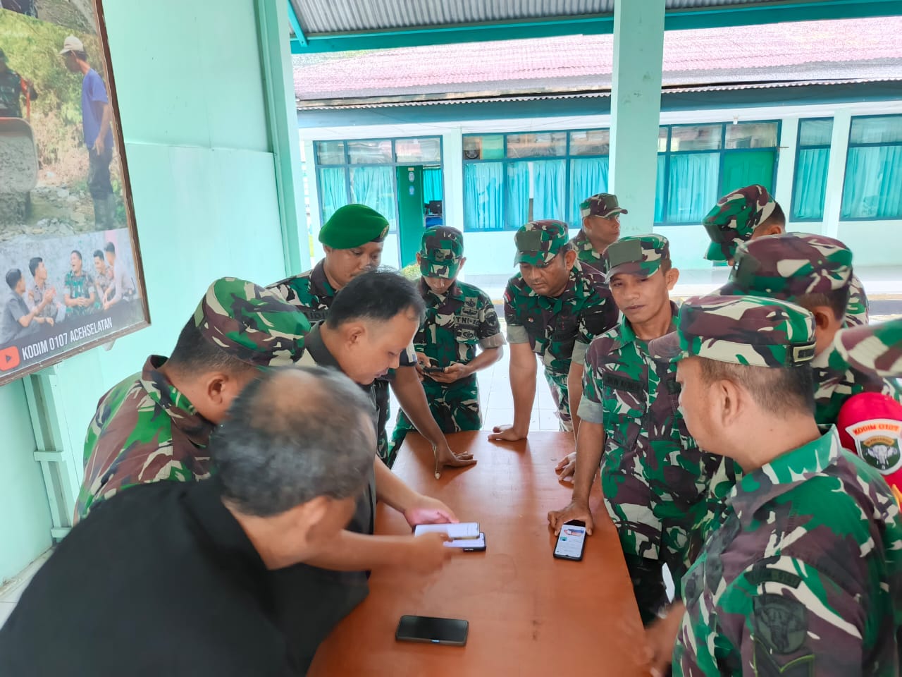 Kodim 0107/Aceh Selatan Gelar Pemeriksaan Ponsel Prajurit, Tekan Potensi Judi Online