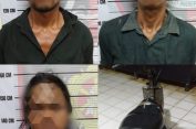 Tiga orang terduga Pelaku Pencurian Motor di Amankan Satreskrim Polres Aceh Selatan.