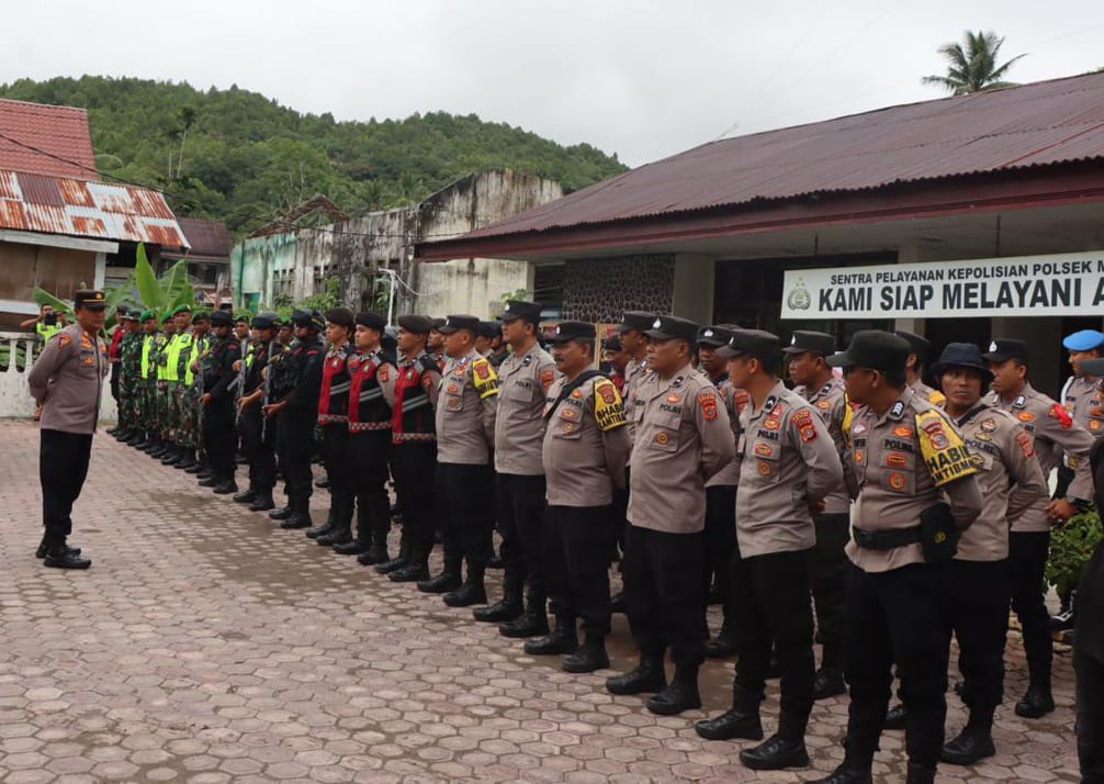 Kampanye Terbuka Paslon Bupati-Wabup di Kecamatan Meukek, Polres Aceh Selatan Kerahkan 160 Personel ke Lokasi