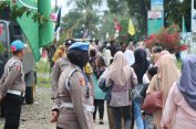 Hari Terakhir Kampanye Paslon Bupati dan Wakil Bupati Aceh Selatan, Puluhan Personil Polres Aceh Selatan Di Terjunkan