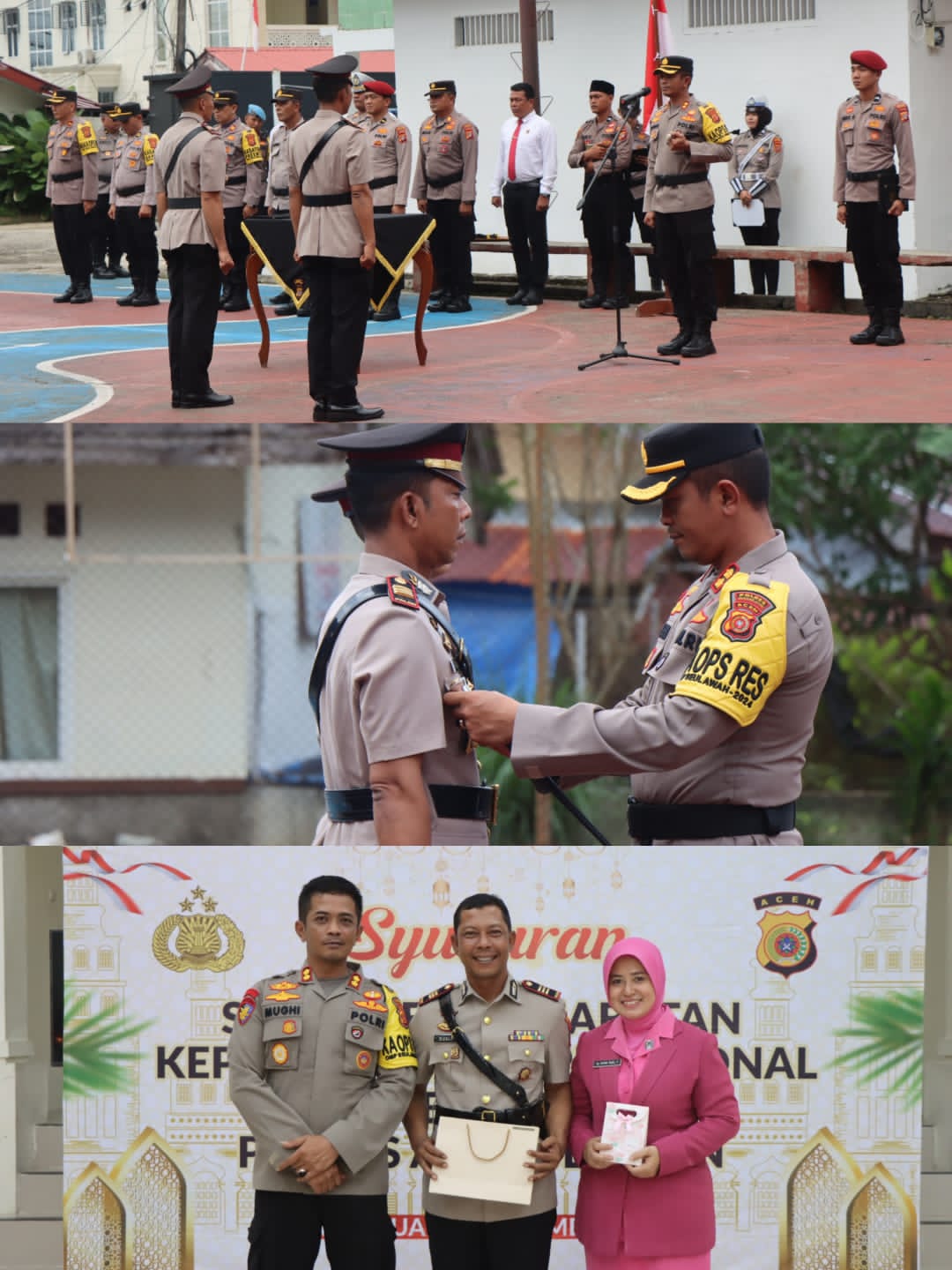 Kapolres Aceh Selatan Pimpin Upacara Sertijab Kabag Ops.