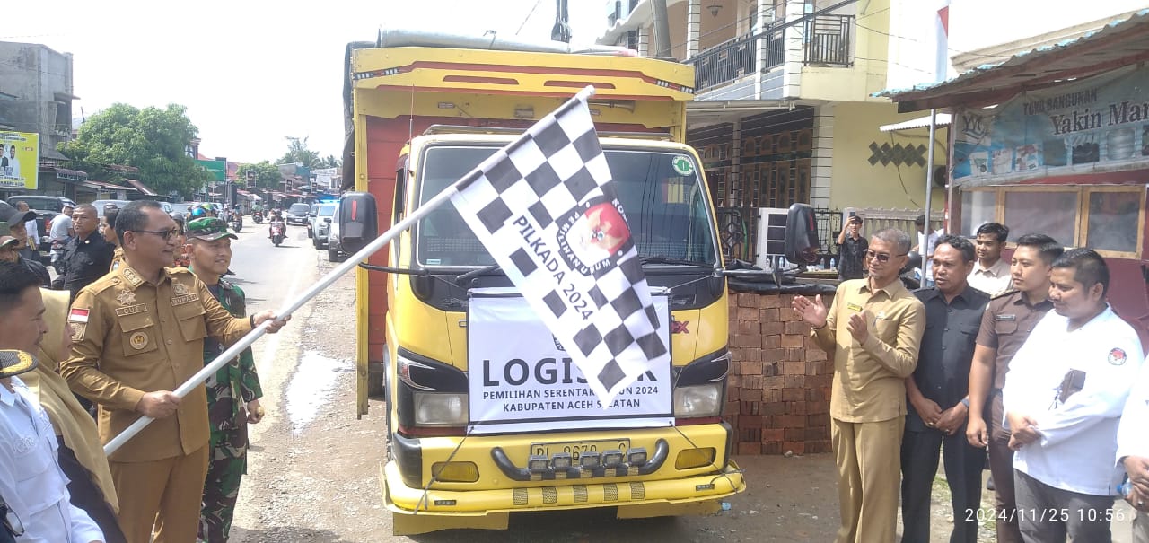 KIP Aceh Selatan Lakukan Pendistribusian Logistik PILKADA Aceh Selatan Tahun 2024