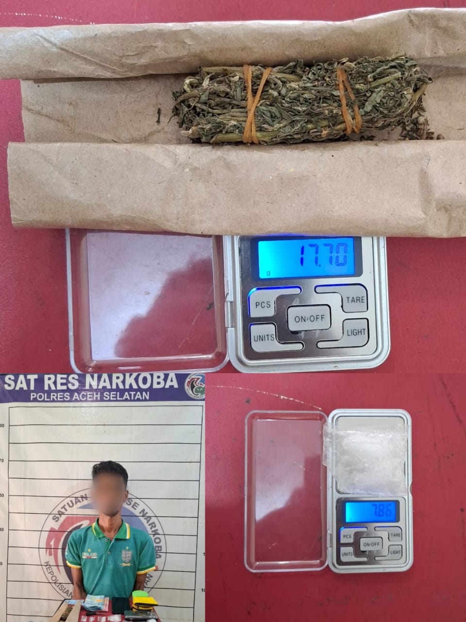Satres Narkoba Polres Aceh Selatan Amankan Seorang Pria Pelaku Penyalahgunaan Narkoba