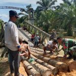 Jembatan Darurat Penghubung Desa Titi Puben dan Suak Jampak Selesai Dibangun, Warga Ucapkan Terima Kasih kepada TNI dan Pemerintah
