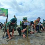 Dandim 0107/Aceh Selatan Ikuti Penanaman Mangrove Untuk Kelestarian Lingkungan