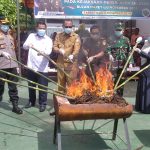 Pj. Bupati Aceh Selatan Hadiri Pemusnahan Barang Bukti Di Kejaksaan Negeri Aceh Selatan