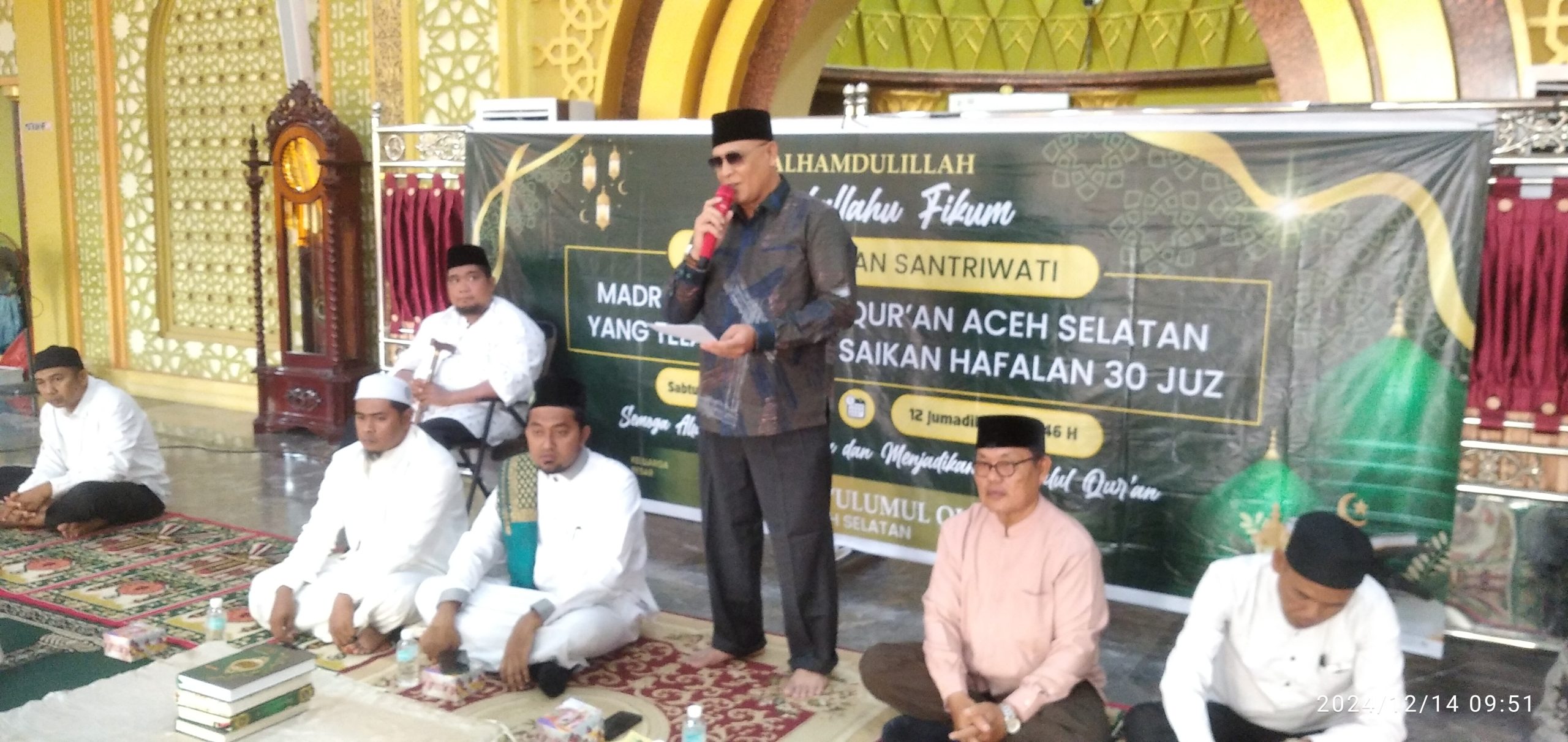 Sebanyak 27 Santri Madrasah Ulumul Quran Aceh Selatan Adakan Khataman Hafalan Al Quran 30 Juz