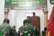 Semangat Juang TNI AD, Prajurit Kodim 0107/Asel Gelar Doa Bersama Sebagai Refleksi Diri dan Wujud Rasa Syukur Kepada Allah SWT