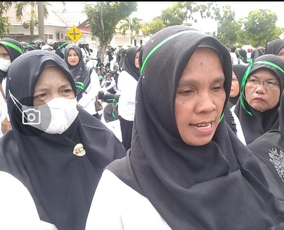 Kembali Gedung DPRK di Sambangi Oleh Aksi Damai oleh Ribuan Tenaga Honorer dari Forum Diskusi Honorer Aceh Selatan