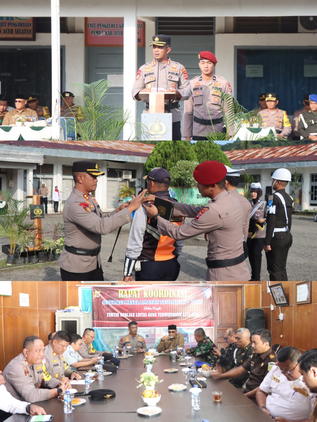 Kapolres Aceh Selatan pimpin Apel Gelar Pasukan Operasi Keselamatan Seulawah 2025
