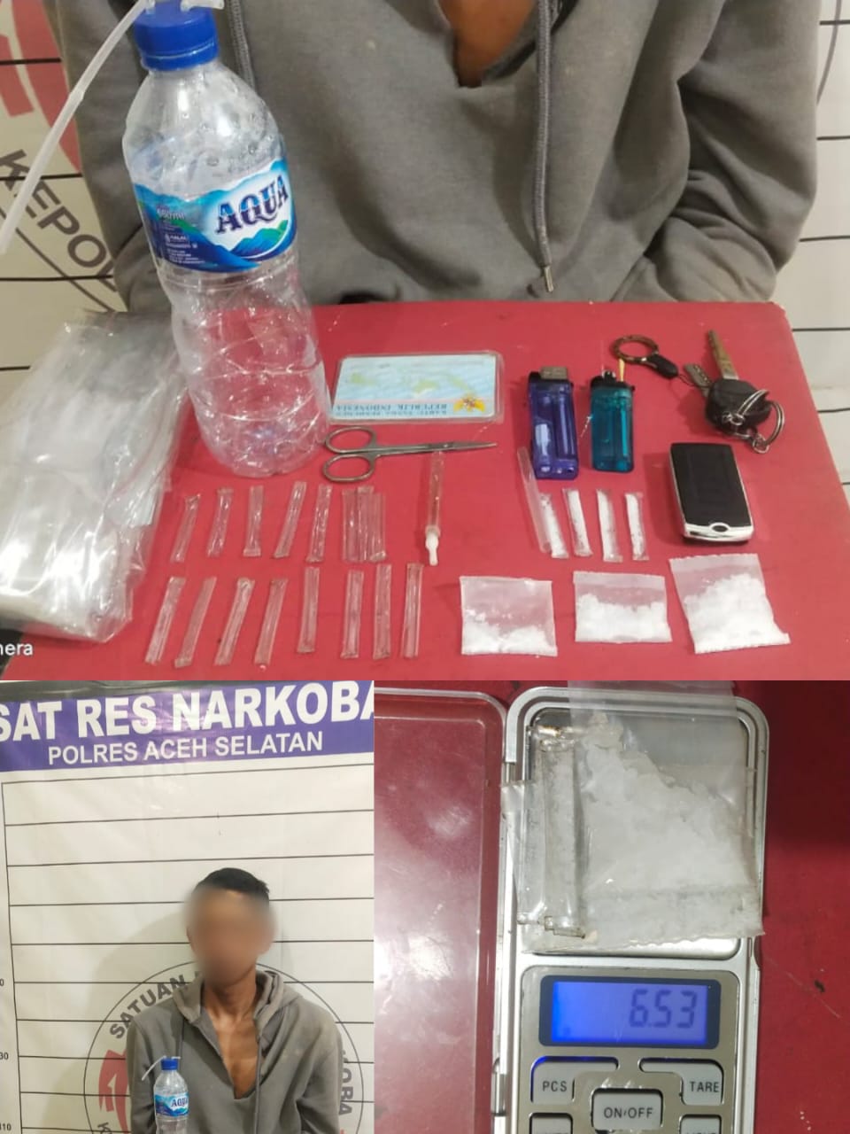 Satres Narkoba Polres Aceh Selatan Amankan Seorang Petani Pelaku Tindak Pidana Narkoba