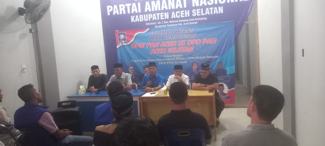DPD PAN Aceh Selatan gelar rapat pembentukan Panitia Musda, dibuka untuk para kader