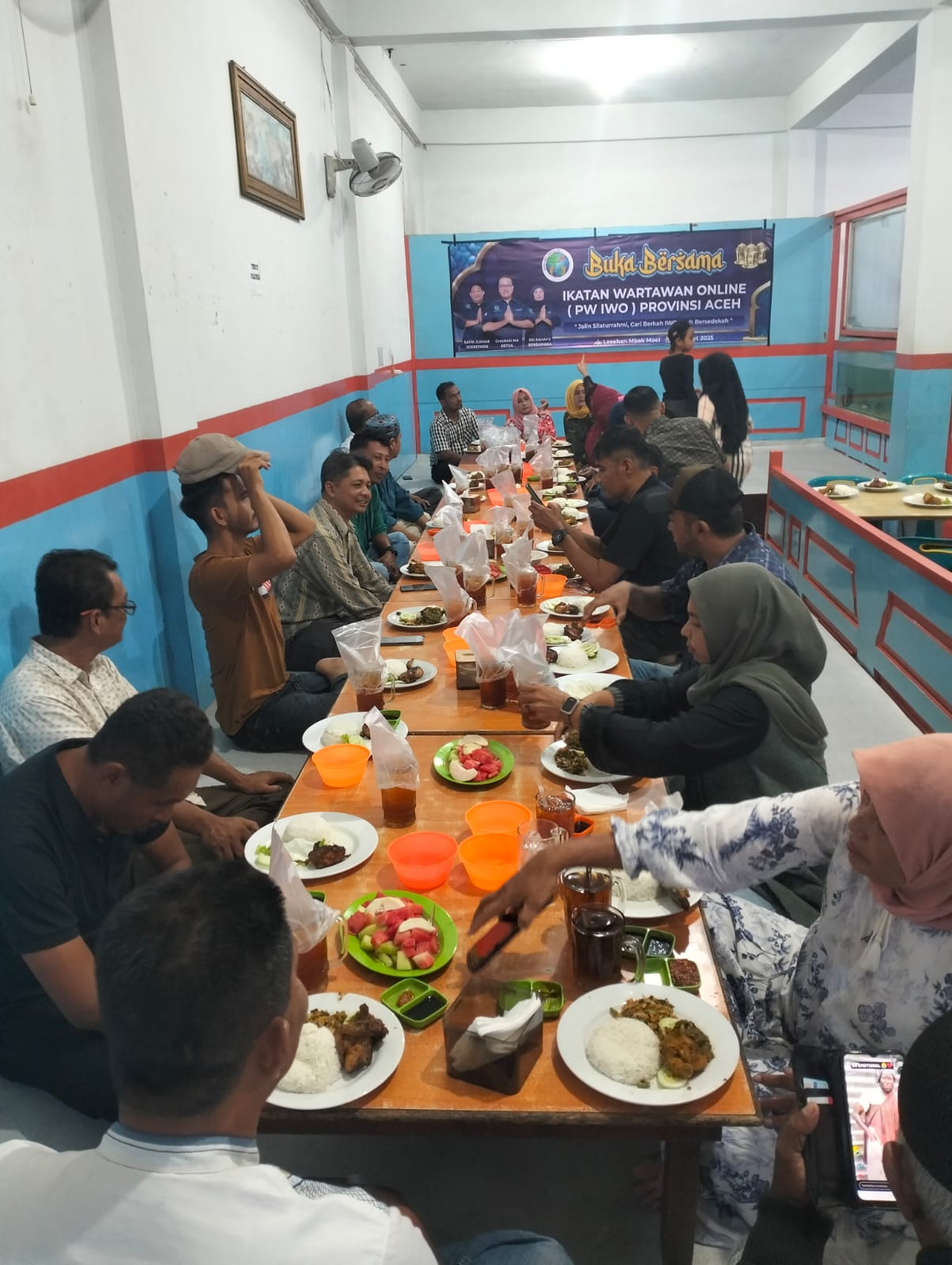 PW IWO Aceh Gelar Buka Puasa Lintas Organisasi Pers dan Ormas, Rawat Kebersamaan Reguk Pahala Ramadhan