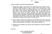 Forum Imam dan Khatib Kecamatan Tapaktuan Keluarkan Surat Edaran Mengenai Besaran Zakat Fitrah Tahun 1446 H / 2025 M