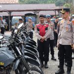 Kapolres Aceh Selatan Cek Kendaraan Dinas, Pastikan Kesiapan Operasional Anggota