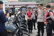 Kapolres Aceh Selatan Cek Kendaraan Dinas, Pastikan Kesiapan Operasional Anggota