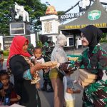 Jum’at berkah Kodam IM, sebanyak 197 Paket Makanan Gratis dibagikan