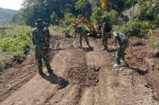 Satgas TMMD Kodim 0107/Aceh Selatan Tak Hanya Andalkan Alat Berat dalam Peningkatan Badan Jalan