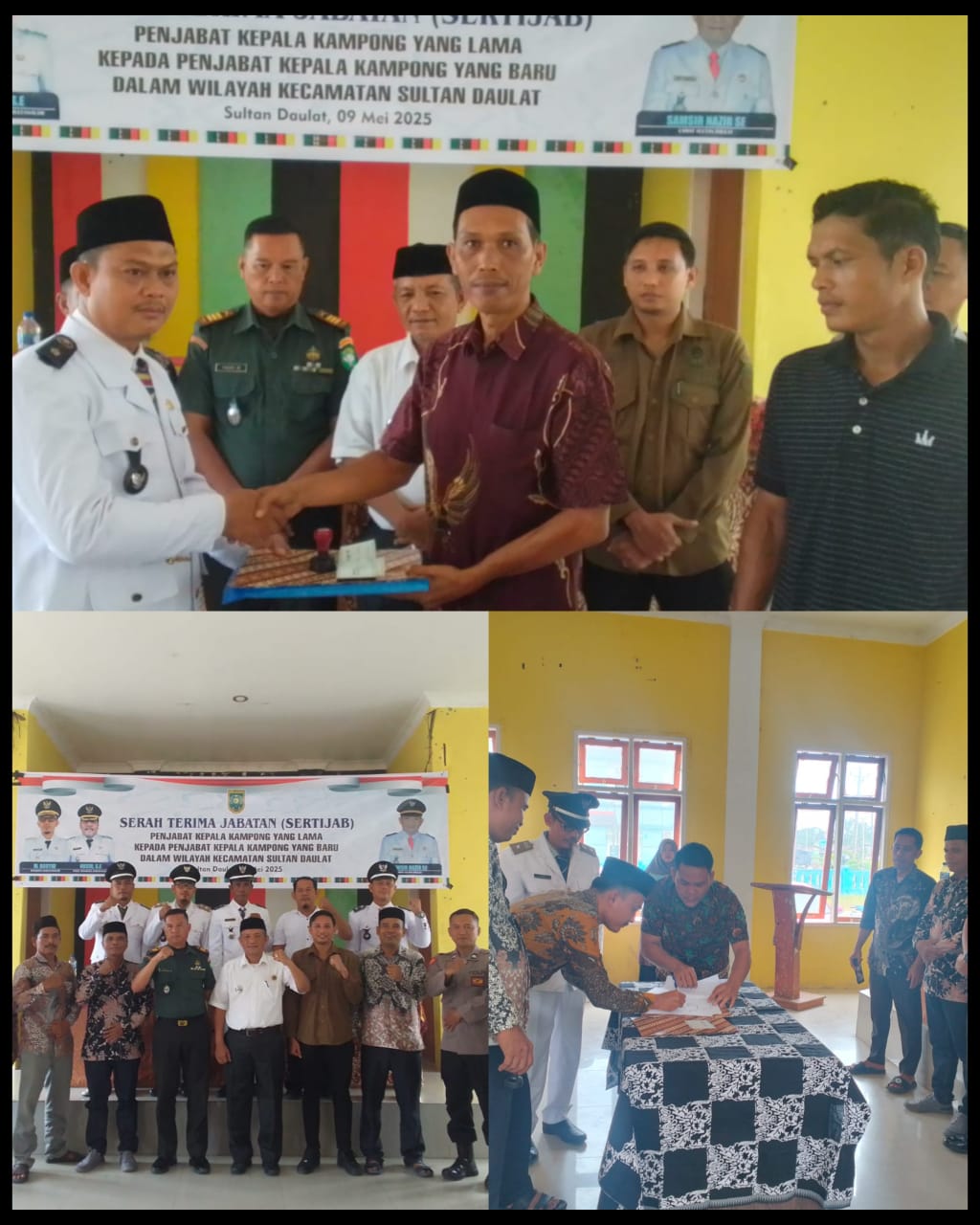 Lima PJ Kepala Kampong Di Kecamatan Sultan Daulat Resmi Lakukan Serah Terima Jabatan