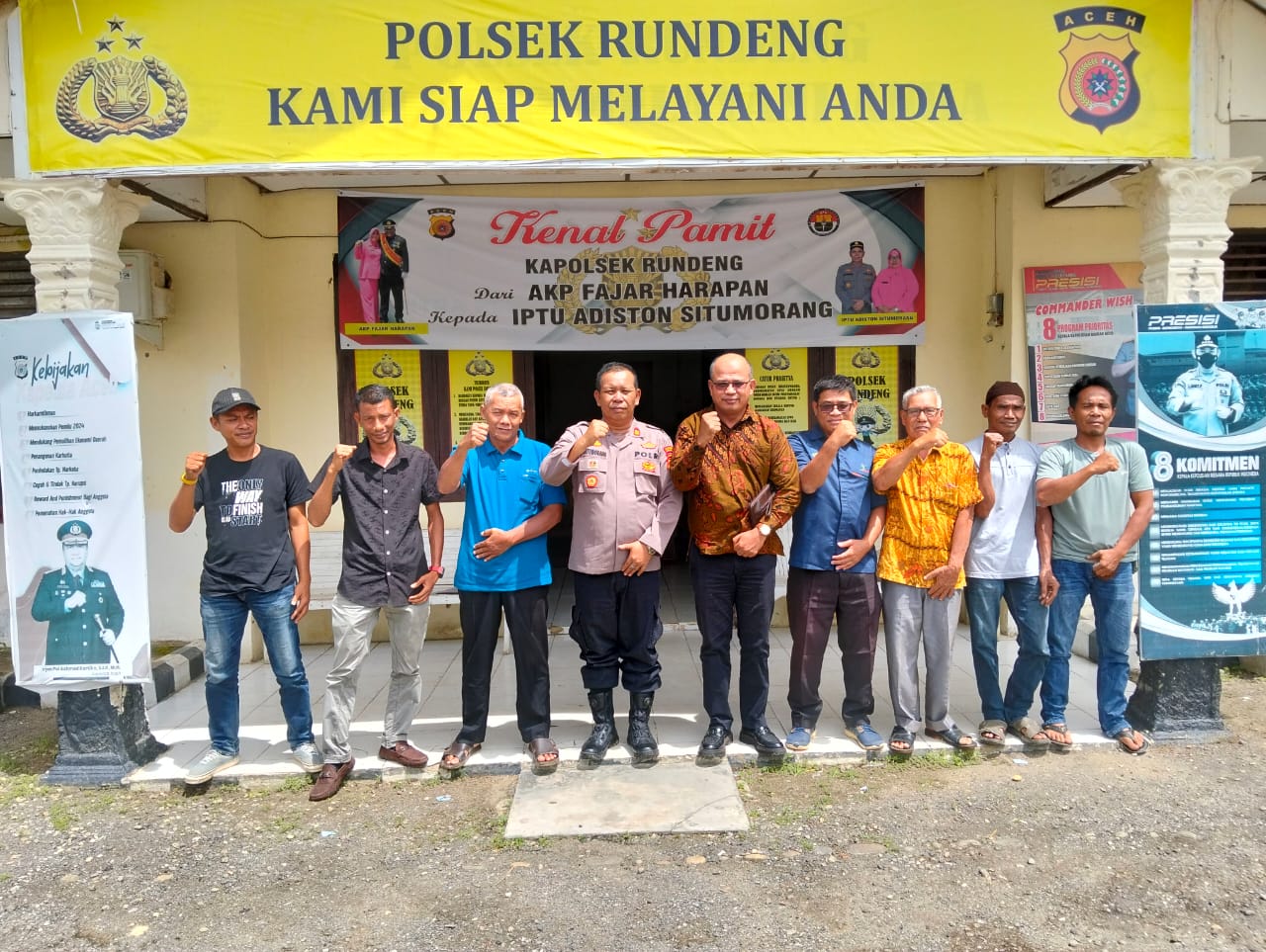 Iptu. A Situmorang, Polsek Rundeng Menyambut Baik Kedatangan Para Tokoh Masyarakat Kecamatan Runding