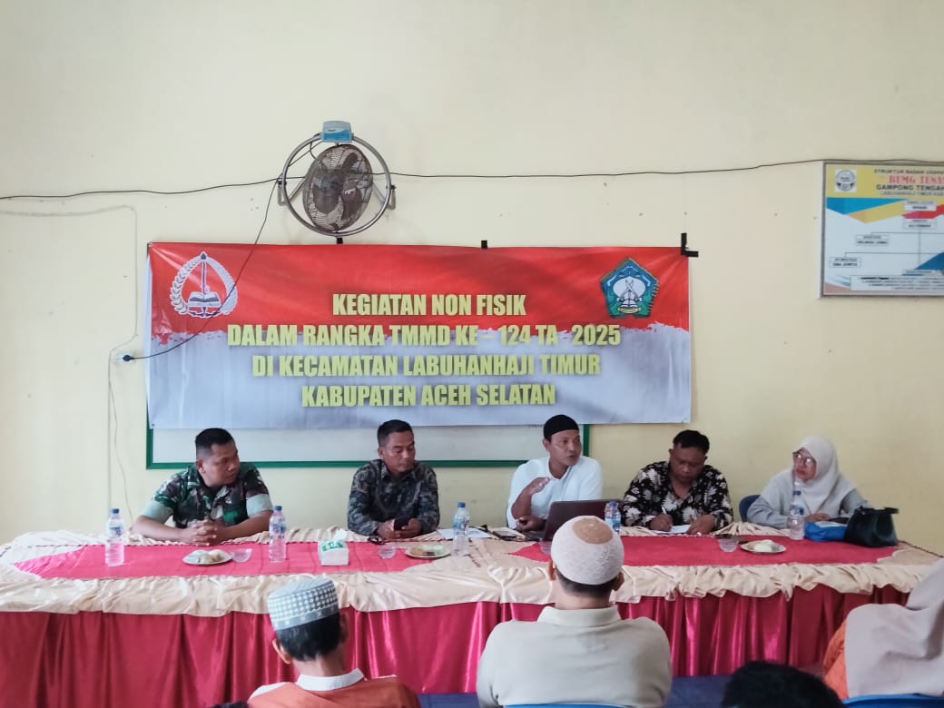 Satgas TMMD ke-124 Kodim 0107/Aceh Selatan Gelar Penyuluhan Pertanian sebagai Sasaran Non Fisik