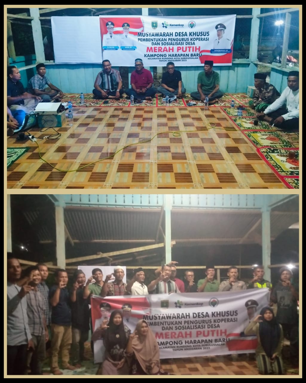 Koperasi Desa Merah Putih Syariah Kampung Harapan Baru Kecamatan Rundeng Kota Subulussalam Terbentuk