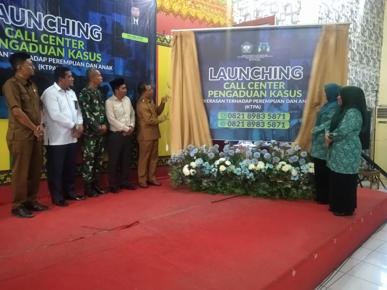 Wakil Bupati Aceh Selatan Baital Mukadis, SE Launching Call Centre KTPA