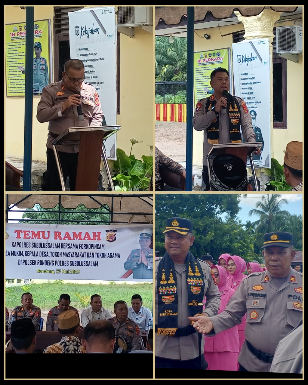 Temu Ramah Kapolres Subulussalam Bersama Forkopincam