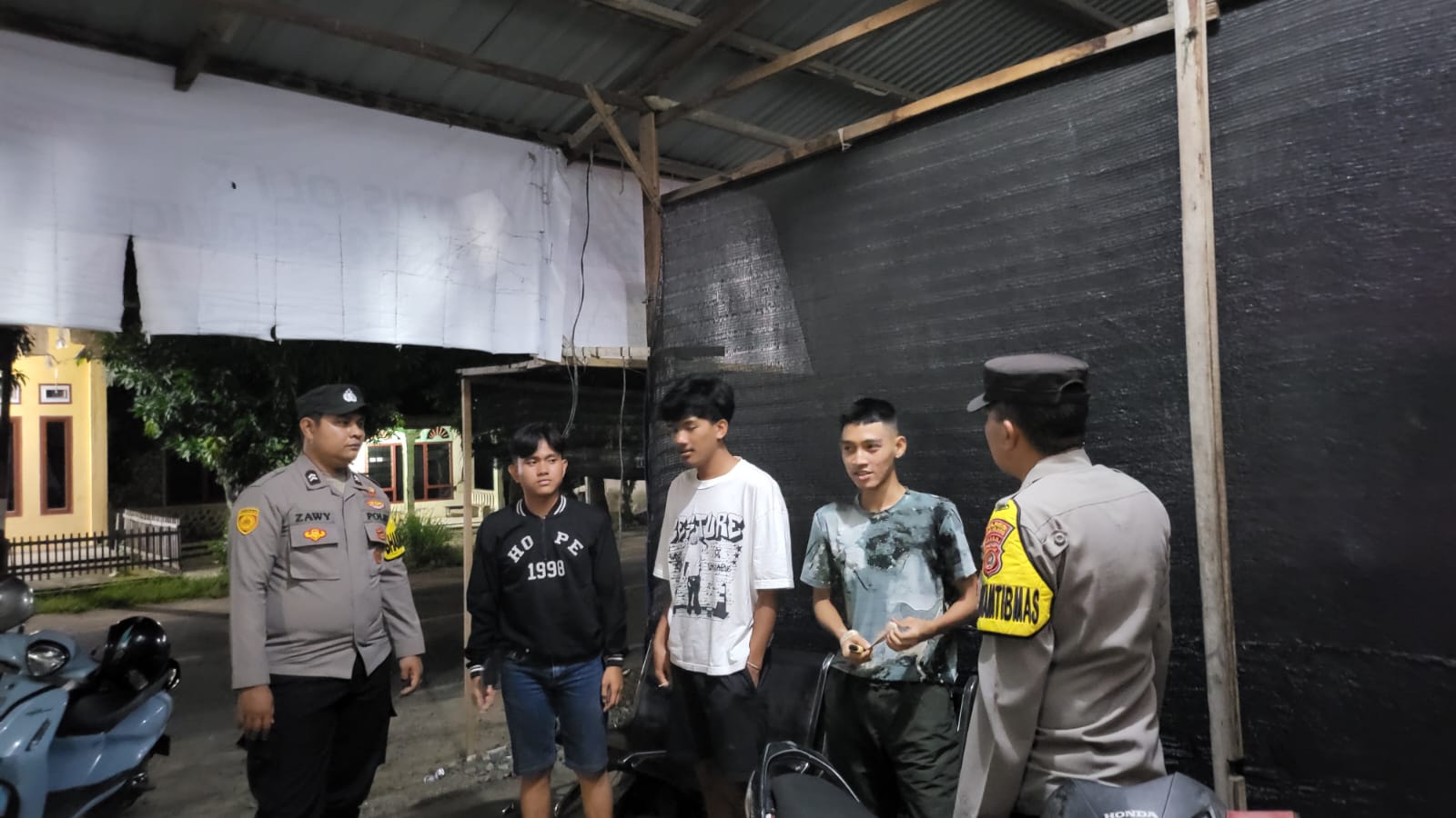 Polsek Samadua Lakukan Patroli Malam di Titik Rawan, Cegah Premanisme dan Kejahatan Malam Hari