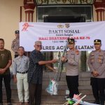 Sambut HUT Bhayangkara ke-79, Polres Aceh Selatan Gelar Bakti Sosial di Masjid Al Munawarah Tapaktuan