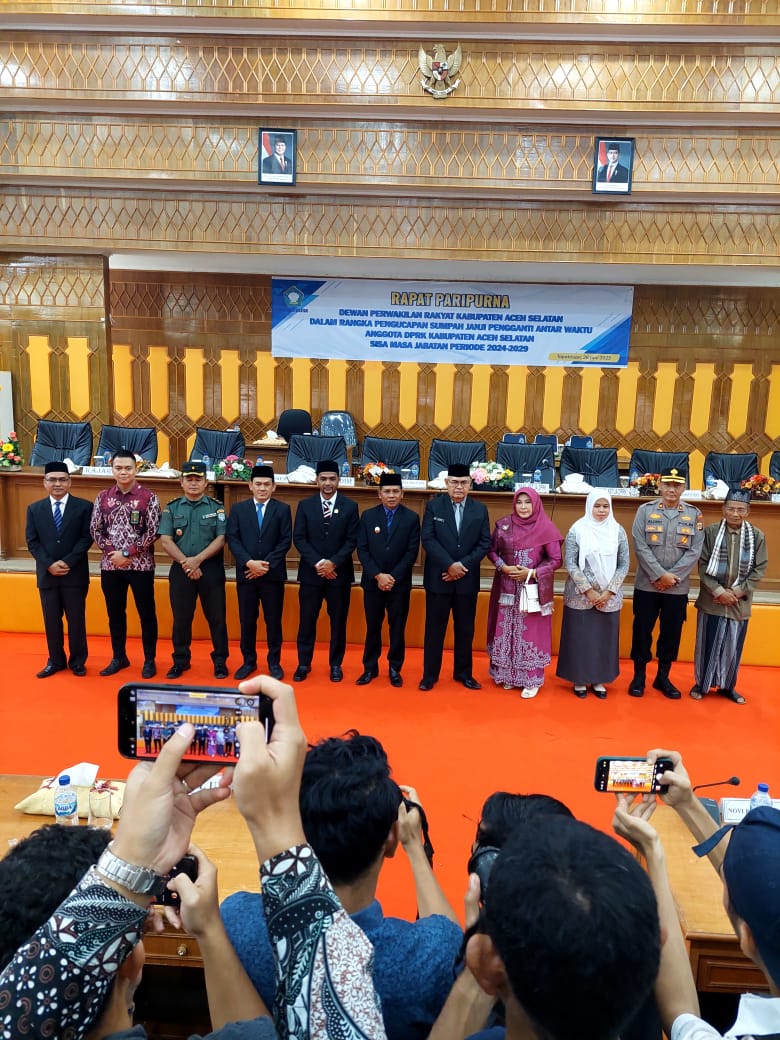 H. Baital Mukadis, SE Hadiri Rapat Paripurna Istimewa DPRK Aceh Selatan Pelantikan Anggota DPRK Pengganti Antar Waktu (PAW)