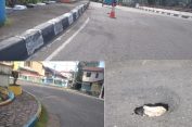 Sejumlah Jembatan Jalan Lintas Nasional Dalam Kota Tapaktuan Kembali Berlubang