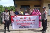 Penyaluran Bansos HUT Bhayangkara ke-79, Polsek Kluet Timur Wujudkan Kepedulian Polri kepada Masyarakat