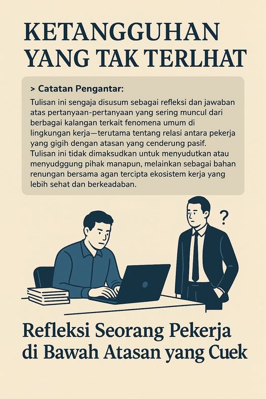 𝗞𝗲𝘁𝗮𝗻𝗴𝗴𝘂𝗵𝗮𝗻 𝘆𝗮𝗻𝗴 𝗧𝗮𝗸 𝗧𝗲𝗿𝗹𝗶𝗵𝗮𝘁: 𝗥𝗲𝗳𝗹𝗲𝗸𝘀𝗶 𝗦𝗲𝗼𝗿𝗮𝗻𝗴 𝗣𝗲𝗸𝗲𝗿𝗷𝗮 𝗱𝗶 𝗕𝗮𝘄𝗮𝗵 𝗔𝘁𝗮𝘀𝗮𝗻 𝘆𝗮𝗻𝗴 𝗖𝘂𝗲𝗸