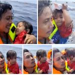 Momen Haru Abdul Rahman Agu Tenangkan Seorang Balita di Tengah Lautan saat KM Barcelona VA Terbakar