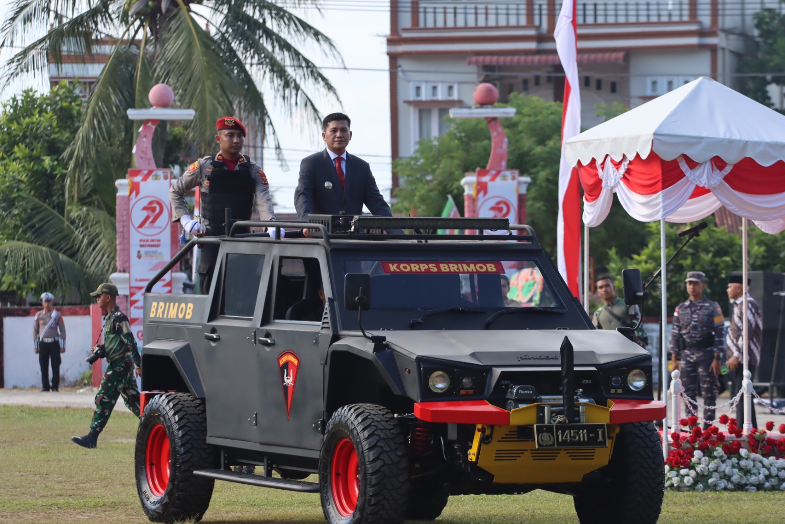 Bupati Aceh Selatan Pimpin Upacara HUT Bhayangkara ke-79 di Lapangan Naga Tapaktuan