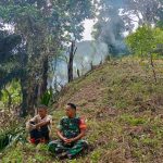 ‎Babinsa Koramil 01/Tapaktuan Ingatkan Petani Tidak Membakar Saat Membuka Lahan