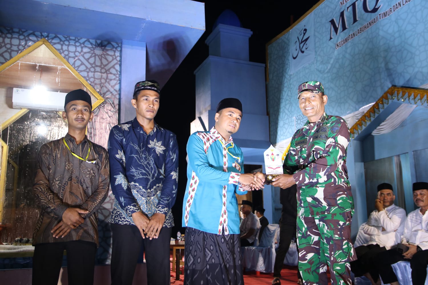 Danramil 12/Labuhan Haji Timur Hadiri Penutupan MTQ ke 36 Tingkat Kabupaten Aceh Selatan