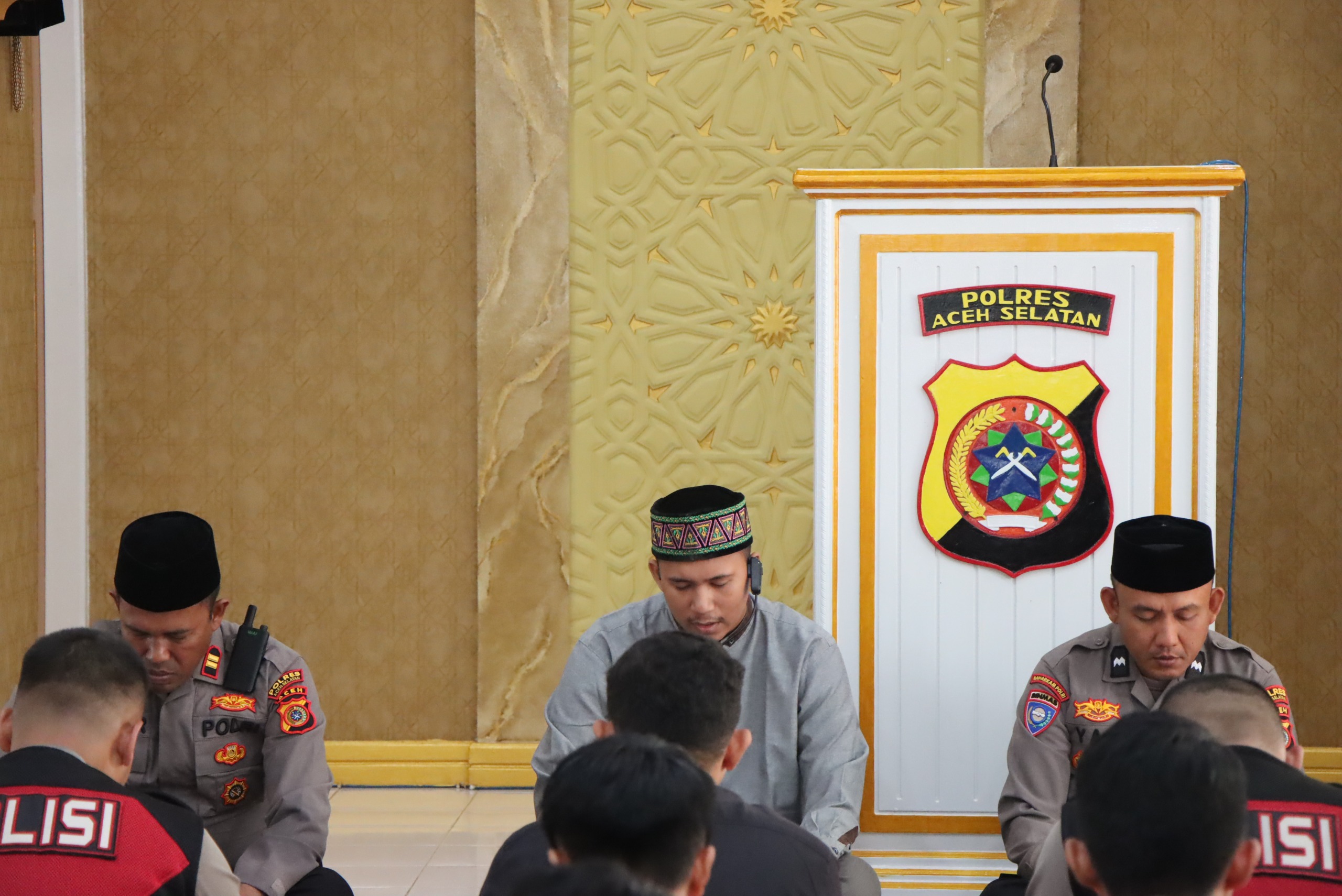 Tingkatkan Iman dan Taqwa, Polres Aceh Selatan Rutin Gelar Binrohtal Setiap Kamis Pagi