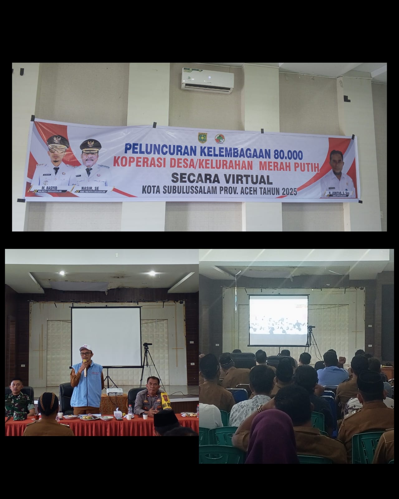 Walikota Subulussalam Hadiri Peluncuran Kelembagaan 80,000 Koperasi Desa /Kelurahan Merah Putih Secara Virtual